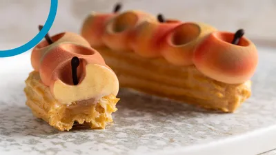 Ecler cu măr și mousse caramel