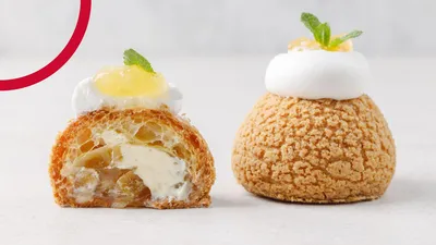 Choux cu cremă diplomat