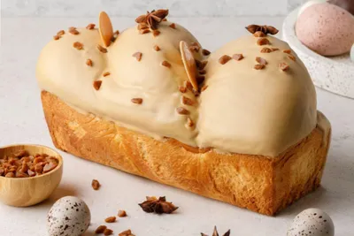 Cozonac cu caramel